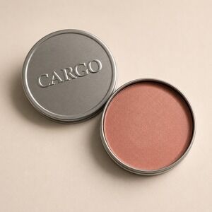 Cargo Cosmetics Powder Blush The Big Easy BL-13 Shimmer Peachy Pink Tin 0.31oz